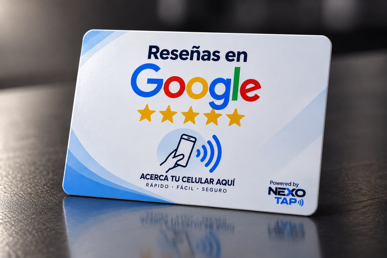 Frente de la tarjeta Nexo Tap